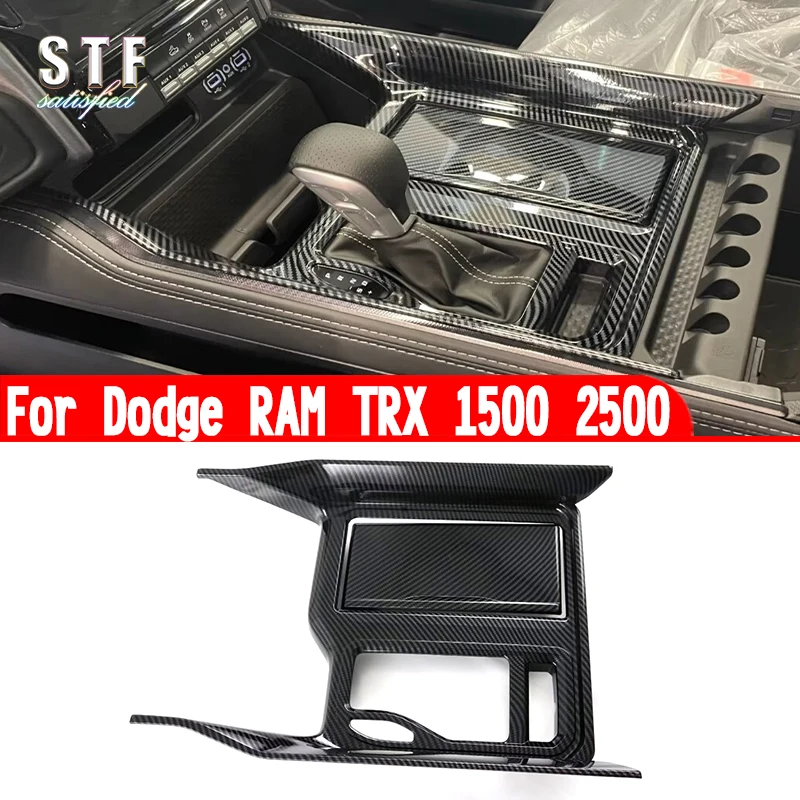 

For Dodge RAM TRX 1500 2500 2022 2023 2024 Car Accessories Interior Gearshift Knob Cover Trim Panel Molding Decoration Stickers