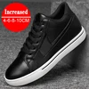 Sneakers Man Elevator Shoes Height Increase Insole 10cm White Black Taller Shoes Men Leisure Fashion Leather Sports Plus Size 44 1