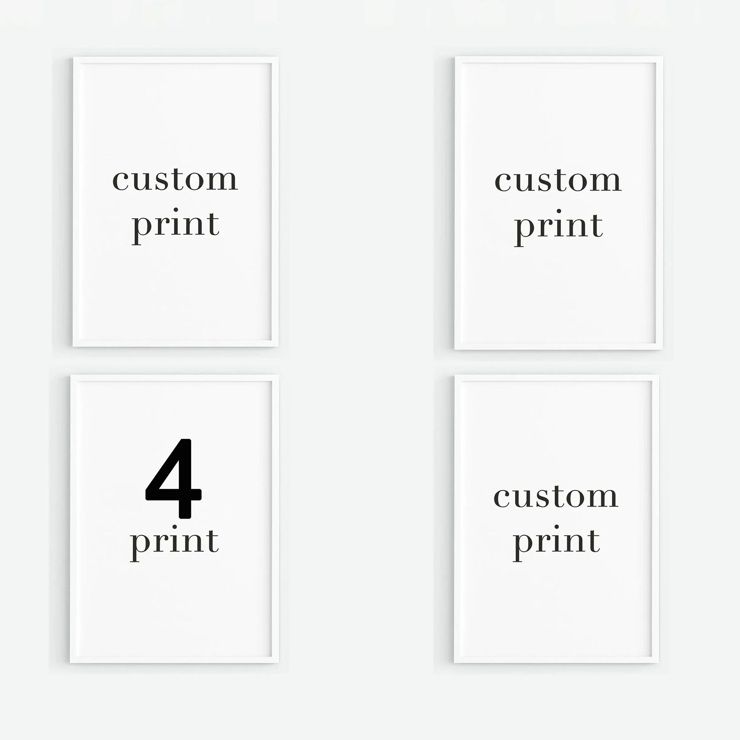 4pcs canvas