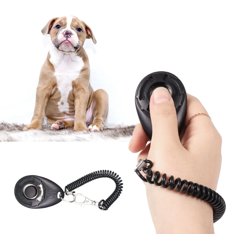 3pcs/set Pet Cat Dog Training Clicker Pet Obedient Whistle Adjustable Wrist Strap Sound Key Chain Household Supplies dog whistle