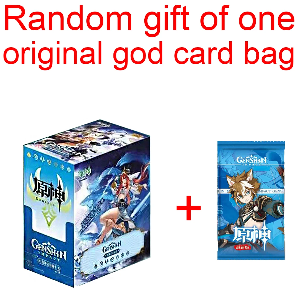 절판된 원신 임팩트 카드 애니메이션 게임 TCG 컬렉션 팩 부스터 박스, 희귀 SSR 주변 장난감, 어린이 가족 선물