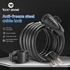 WEST BIKING Bicycle Anti-freeze Steel Cable Lock Portable Safety Anti-Theft Wire Lock Thicken Zinc Alloy Lock Bike Accessories 1