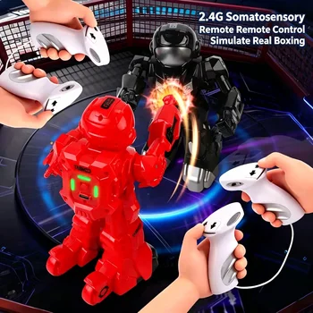 Nuovo Robot RC Intelligente 2.4G con Sensore di Movimento, Robot da Combattimento Telecomandato, Giocattoli per Ragazzi, Regalo per Bambini