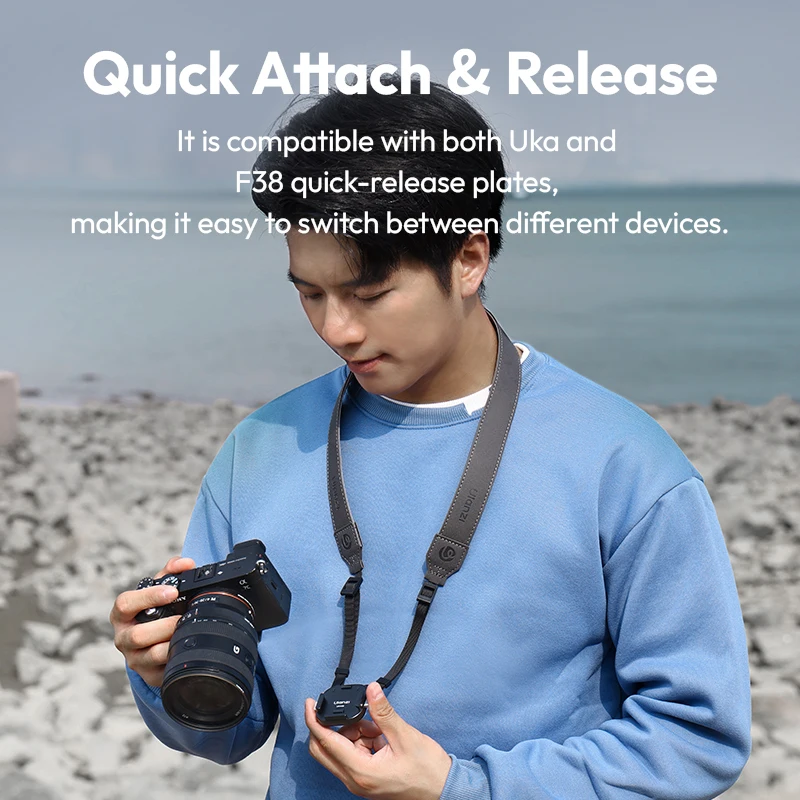 Ulanzi UKA06 Uka Quick-Release Shoulder Strap Compatible with Uka & F38 Quick-Release Plates for Photograph Tripods DSRL Cameras