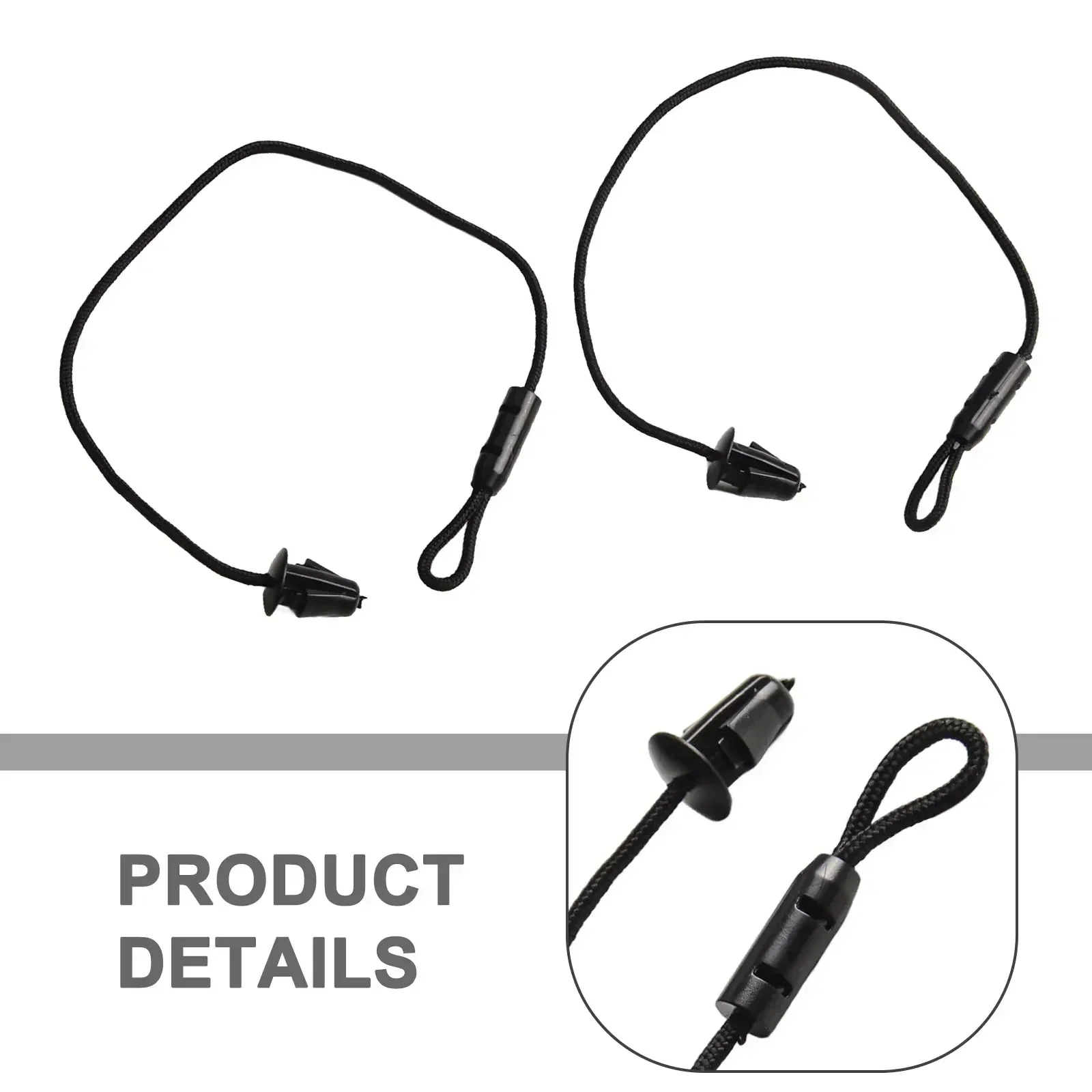 2pcs Parcel Shelf String Trunk Shelf Lanyard Boot Rope Skoda Fabia 2014-6V6863634 Replace Automobiles Parts car trunk shelf rope