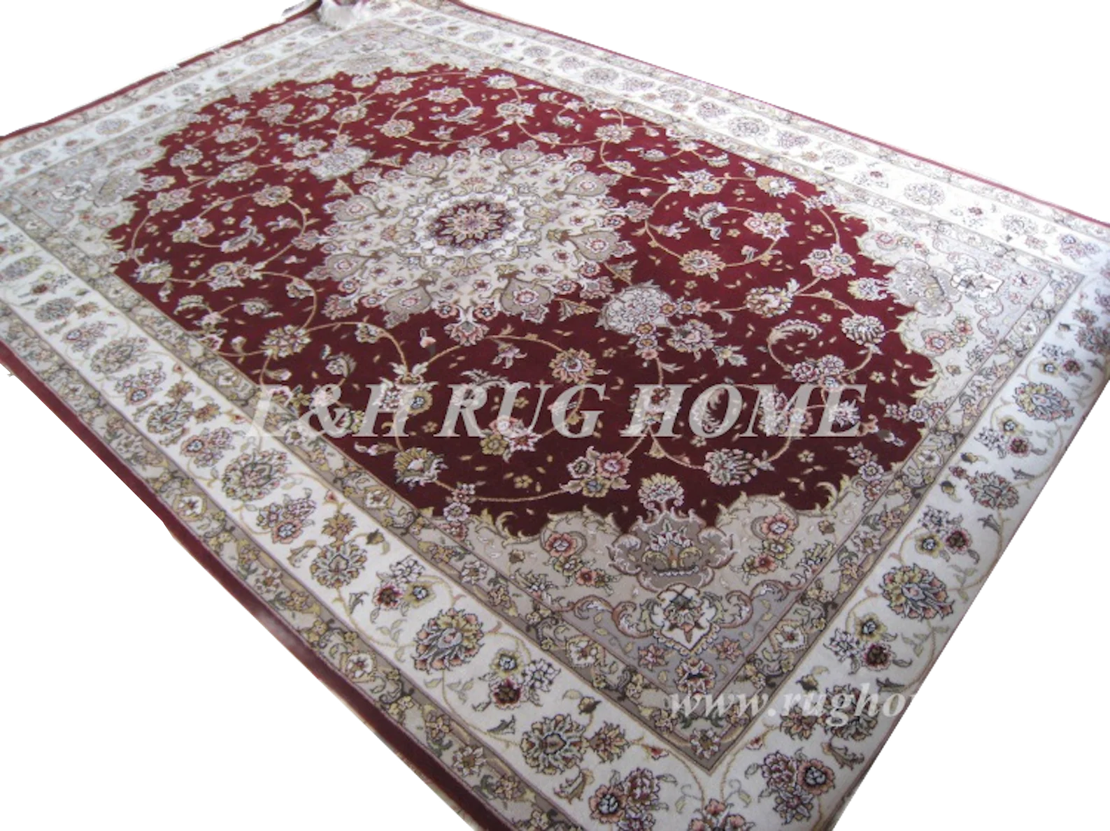 Free Shipping 6'x9' 160 Line Wool And Silk Oriental Persian Carpet