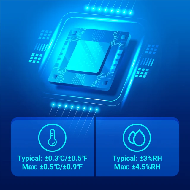 Inkbird Ibs-Th3 Wifi Hőmérő, 2-In-1 Intelligens Érzékelő Hőmérséklethez És Páratartalomhoz Hőmérsékleten, Adatfelhő-Tárolás - Image 2