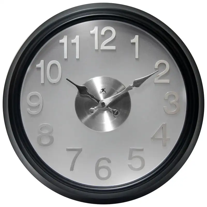 

Instruments - The Black Modern Analog Display 15-inch Wall Clock
