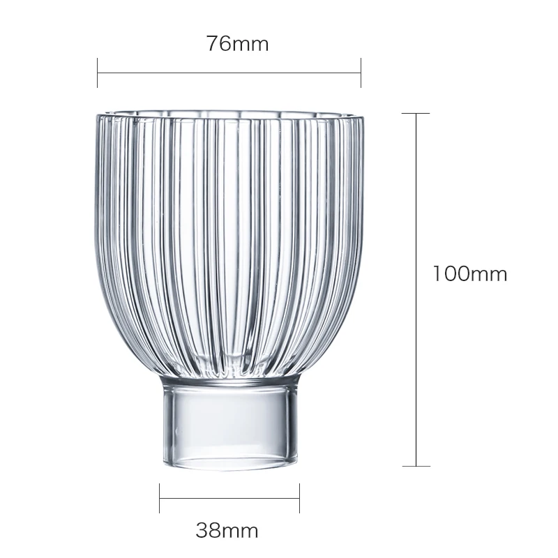 Inmeet High Borosilicate Glass Cup Whiskey Glass Old Fashioned Glass Barware Cocktail Glass Drinkware 245ml