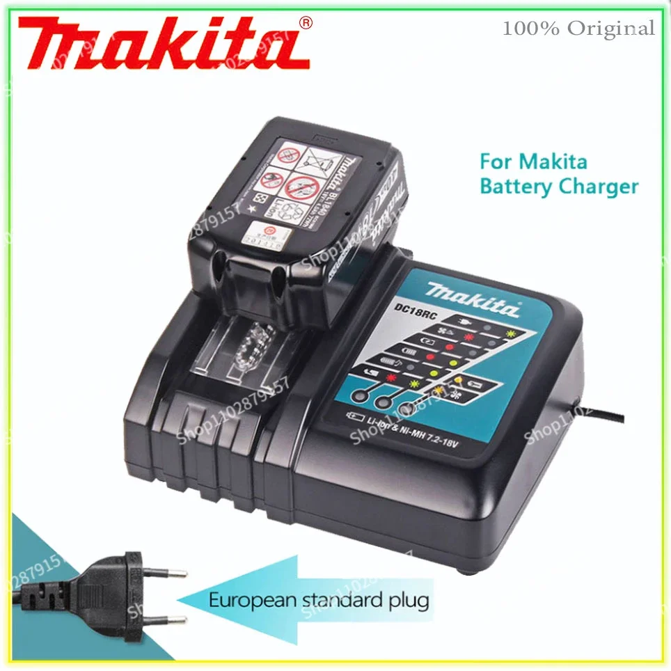 

Makita Original Charger 14.4V 18V DC18RC Battery Charger Makita 6000mAh Bl1830 Bl1430 BL1860 BL1890 Tool Power Charger USB Prot