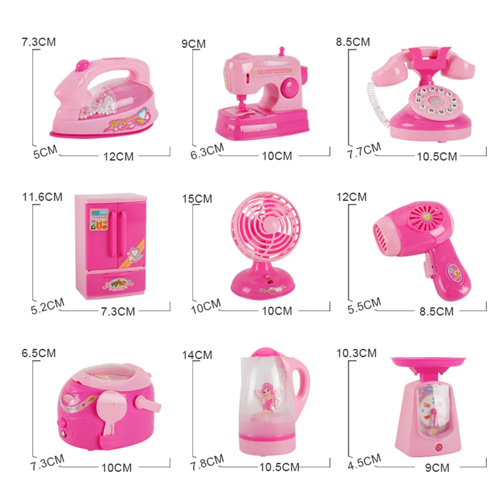 Simulation Kitchen Mini Appliances Washing Machine Rice Cooker Children's Toys Girls Pretend Playtoys Children's Birthday Gifts