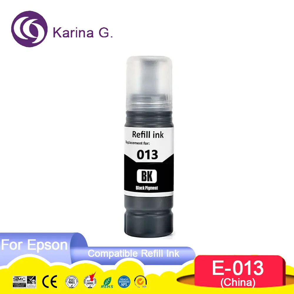 013 014 Premium Compatible Bulk Bottle Water Based Refill Ink for  EcoTank L8168
