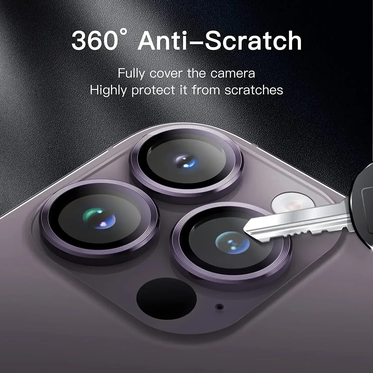Deep Purple Camera Lens Protector Glass Accessory