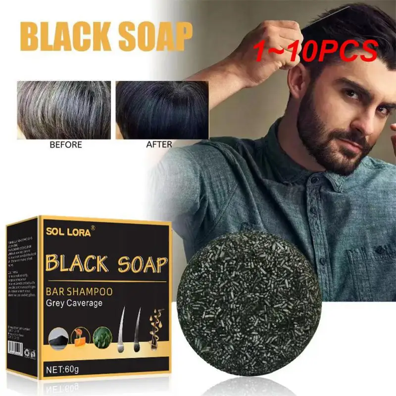 

1~10PCS Hair Repair Shampoo Soap Effective Dense Strong And Tough Solid Hair Clean Scalp Hair Growth Natural Hair Soap Gentle