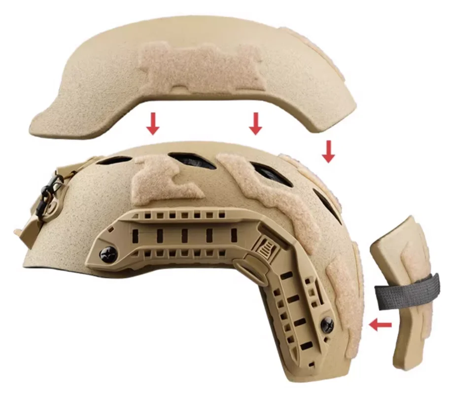 FAST ヘルメット専用 2-in-1 リロード可能弾道装甲変換キット - NIJ