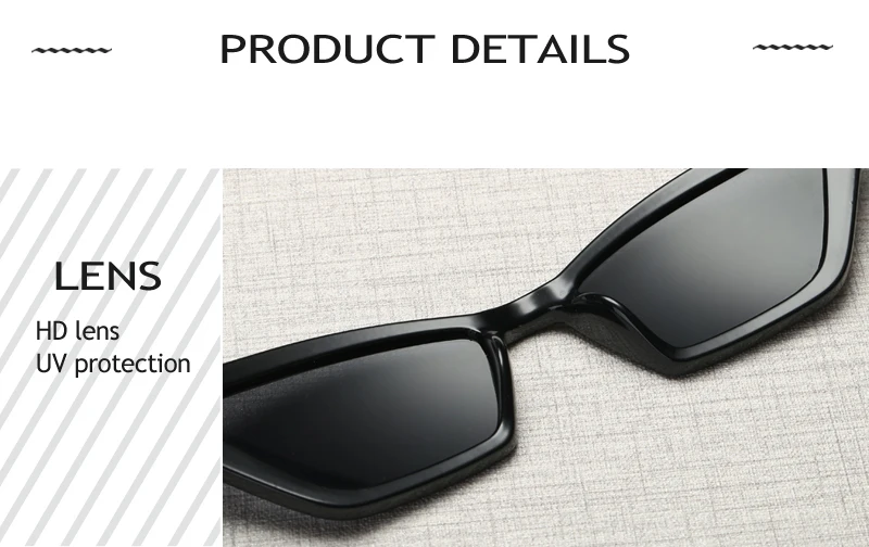 Schutzbrille Cat Eye Sonnenbrille Damen Schmales Rahmen Design Sonnenbrille Multi Color Frames Shades Damen Sonnenbrille UV400 – Detail 23