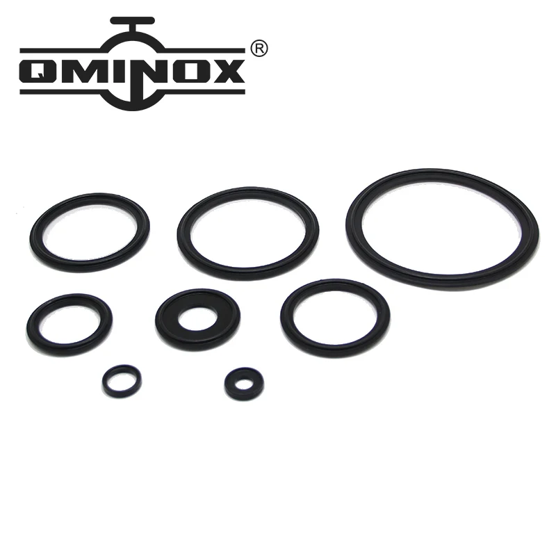 3AVitonClampGasketFoodGradeFKMClampGasketSanitaryBlackFKM