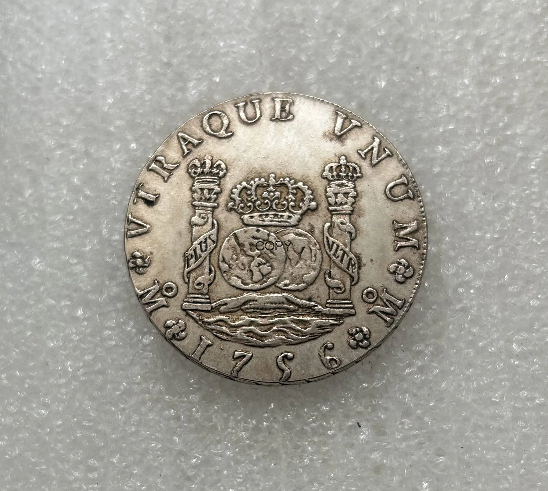 1756 8 MM Mexico Coin Reales-Fernando VI Cupronickel Plated Silver Collectibles Copy Coins Commemorative Coin Antique Coins Commemorative Coins