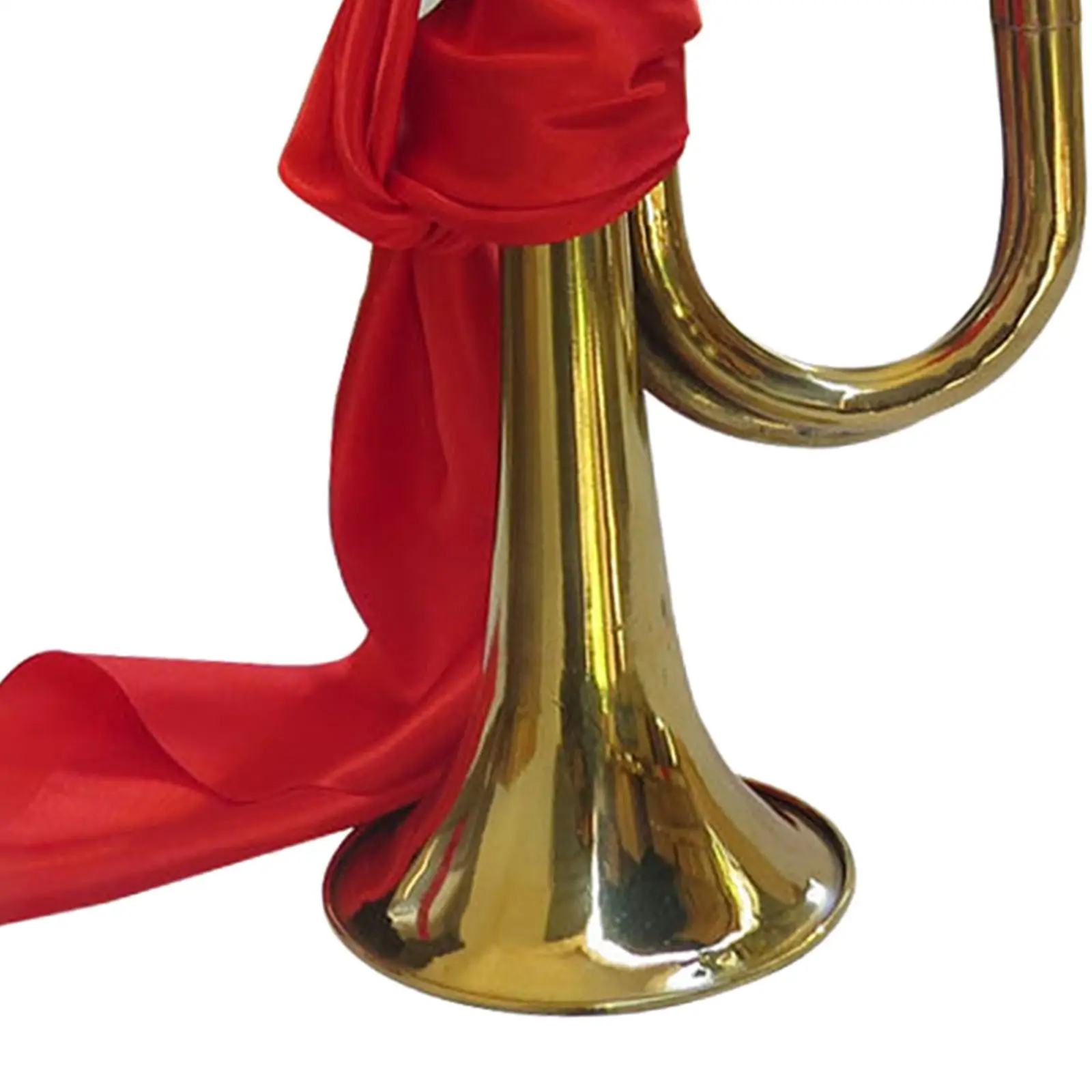 Cavalry Trumpet Portable 13in Orchestra Brass Cheering Trumpet Blowing Bugle for Exercise Professionals Show Training Beginners
