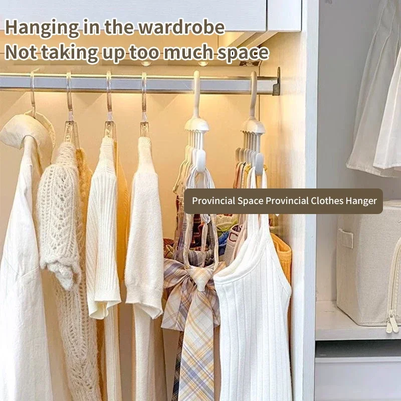 360° Rotating Bra Hanger | Multi-Functional Hook Rack | Space-Saving for Camisole/Hat/Belt/Bag/Vest Storage