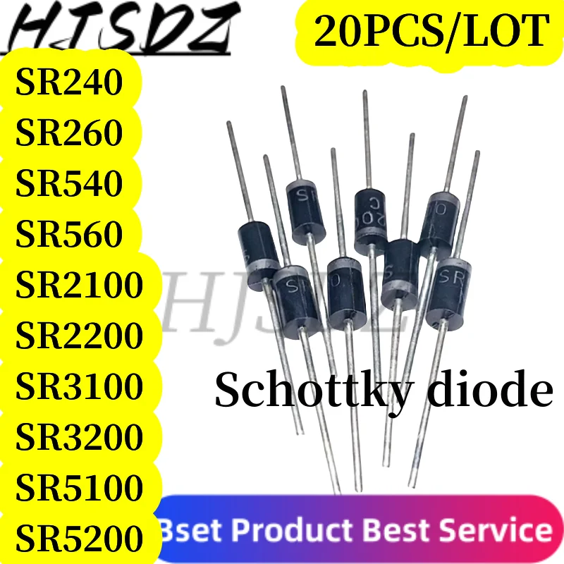 20PCS/LOT SR3100 SB3100 MBR3100 SR5100 SR5200 SR2100 SR2200 SR3200 ...