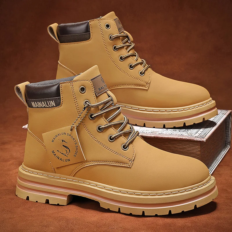 Men’s Rugged Lace-Up Ankle Boots - Image 5