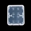 5/1pcs 8 in 1 Protector Holder Plastic Transparent mini For SD SDHC TF MS Memory Card Storage Case  Card Protecter Box Bag 2