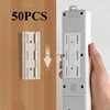 Self-Adhesive Desktop Socket Fixer Cable Organizer Wall Hanging Plug-in Removable Fixer Home Office Accessories 1