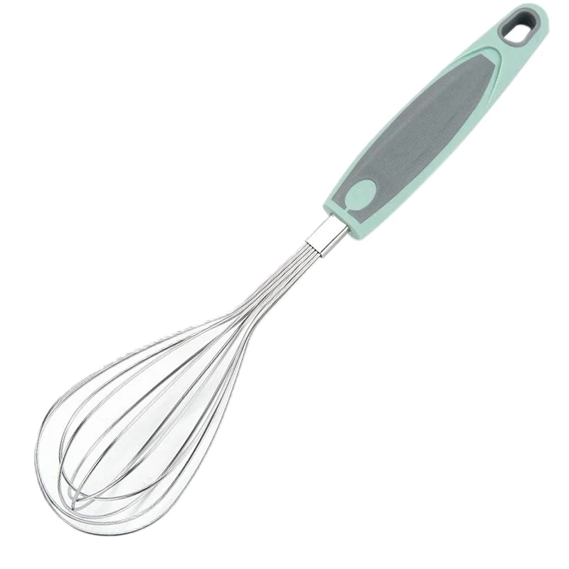 1 Pz Impastatrice E Impastatrice, Frusta In Acciaio Inox Frusta Per Uova Frusta A Filo Frusta Per Uova Impugnatura Morbida Per Cucina, Verde