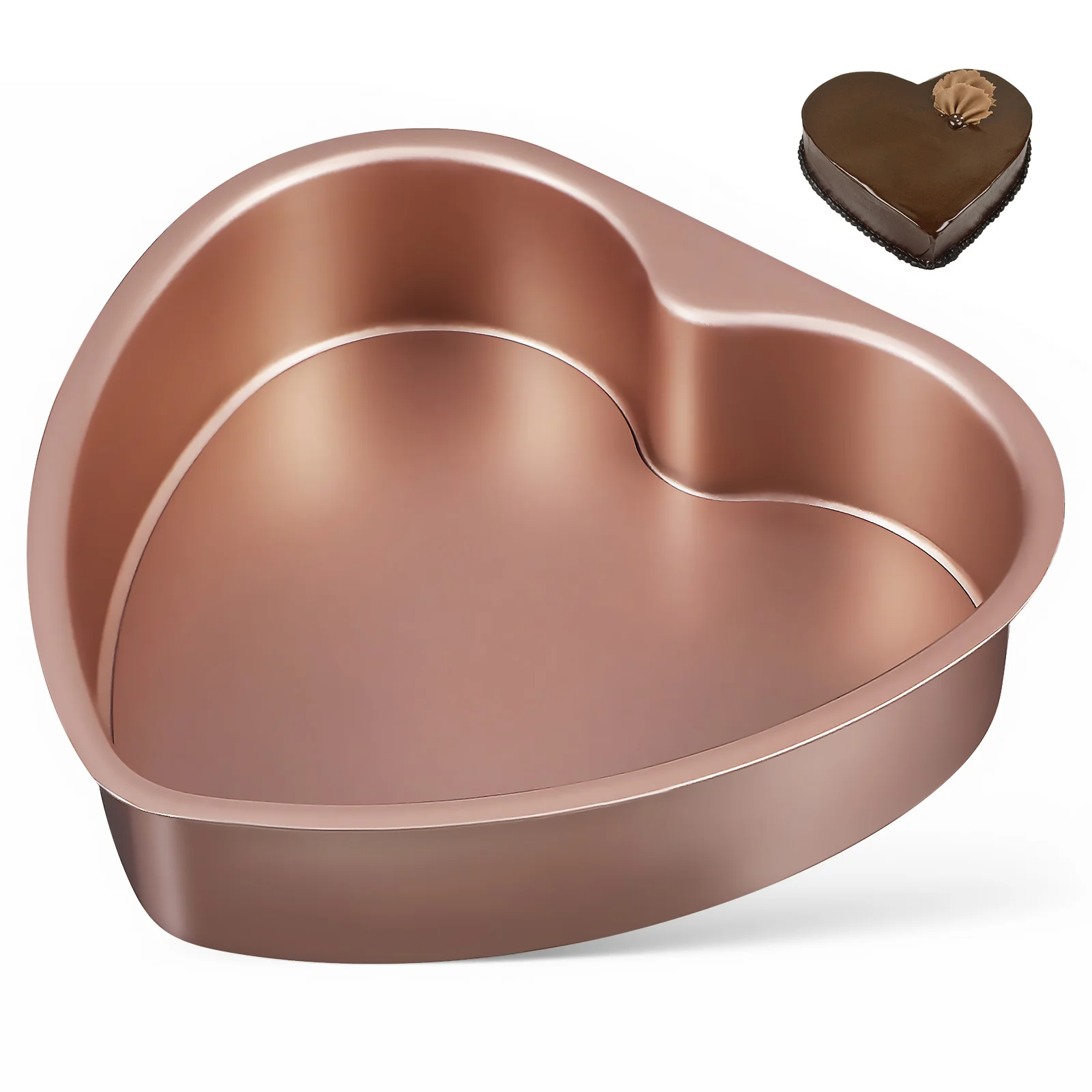 

6/7/8/10inch Aluminum Alloy Cake Molds Heart Shaped Cake Pans Removable Bottom Baking Mould For Muffin Cake Bread Cheese Mousse