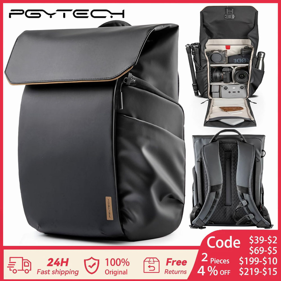PGYTECH OneGo Air 20L 25L Camera Backpack For Sony Canon Photographer Bag Drone Case For DJI Air 4 Mini 3 Pro Mavic 3 Series