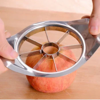 Gadget da cucina Maniglia comfort in acciaio inossidabile Divisore Taglierina per mele Strumenti per frutta e verdura 1