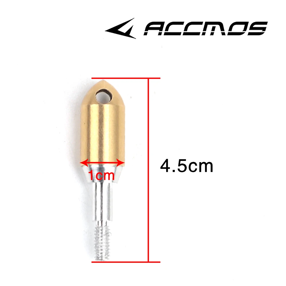 6/12Pcs Gold Whistle Archery Arrowhead 100 Grain Copper