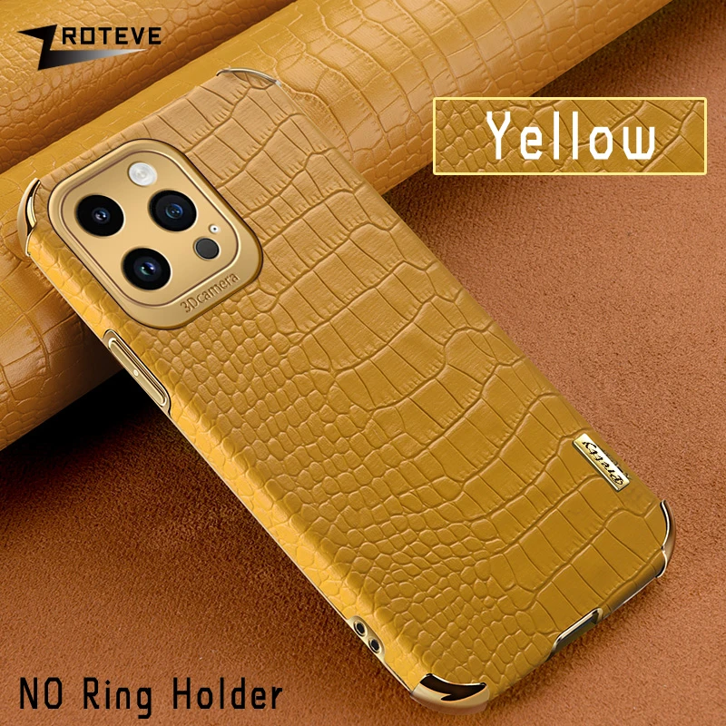 thumbnail image 1 of For iPhone15 Pro Max Zroteve Plating Silicone Crocodile Leather Cover For iPhone 15 14 13 12 11 X XR XS 7 8 Plus SE2 SE 2 3 Case, 1 of 5
