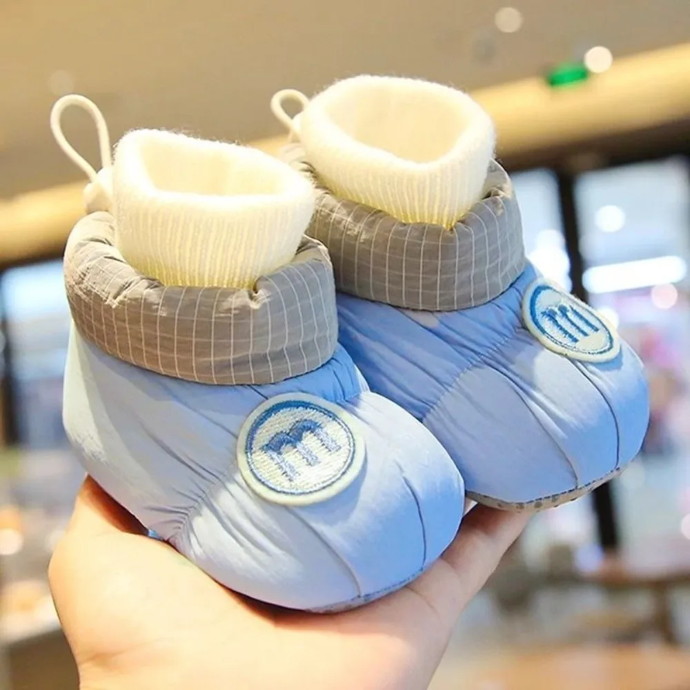 Pretty Winter Infant Baby Boots Anti-slip Soft Baby Booties Thickened Cozy Baby Cotton Shoes for Toddler Infant