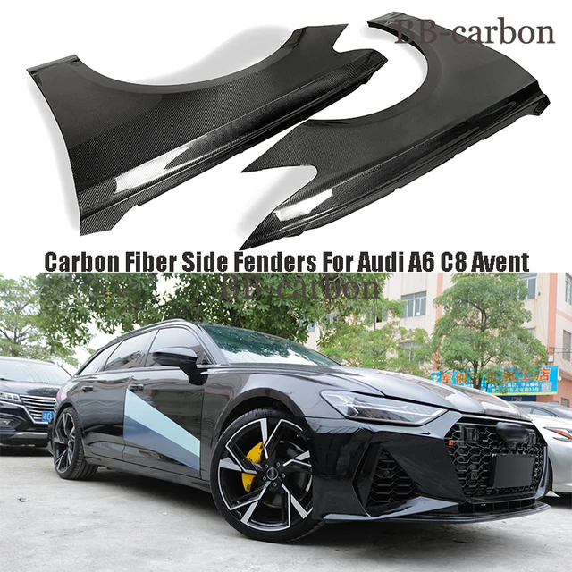 For Audi A6 C8 Avent To RS7 High Quality Carbon Fiber Front Side Fenders Covers Decoration Car Styling Body Kit