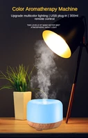 Aroma Diffuser Air Humidifier 300ML Ultrasonic Cool Mist Maker LED Essential Oil Remote Control Mute Color Aromatherapy Machine 2