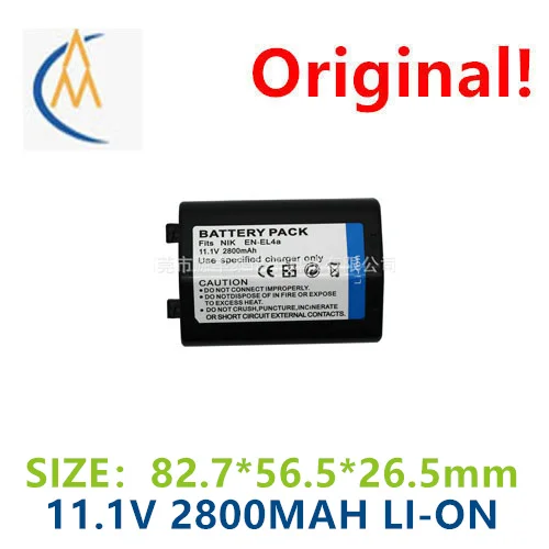 È Applicabile A Nikon D2 D2Hs D2X D2Xs D3 D3S F6 D3X D700 D300 En-El4A Batteria Con Piastra Protettiva Per La Ricarica Ripetuta F
