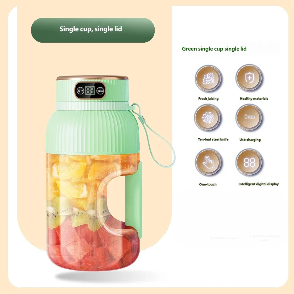 Fruit Juicer Cup Portable Electric Fruit Mixer Stirrng Cup Large Capacity Smoothie Quick Making Bottle Suitable Juice Production 3