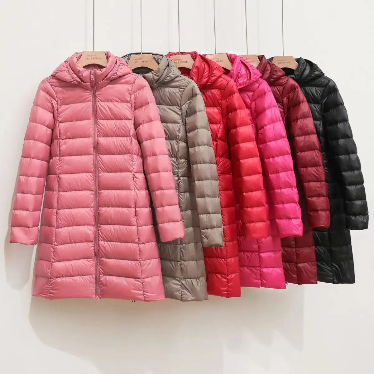 

Women Winter Ultra Lightweight Packable Down Jacke 8 Colors Oversize 5XL Female Wind-Resistant Breathable Puffer Coats Long New