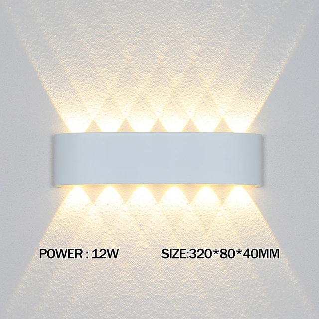 Sleek Black Modern LED Wall Lamp for Indoor & Outdoor Spaces