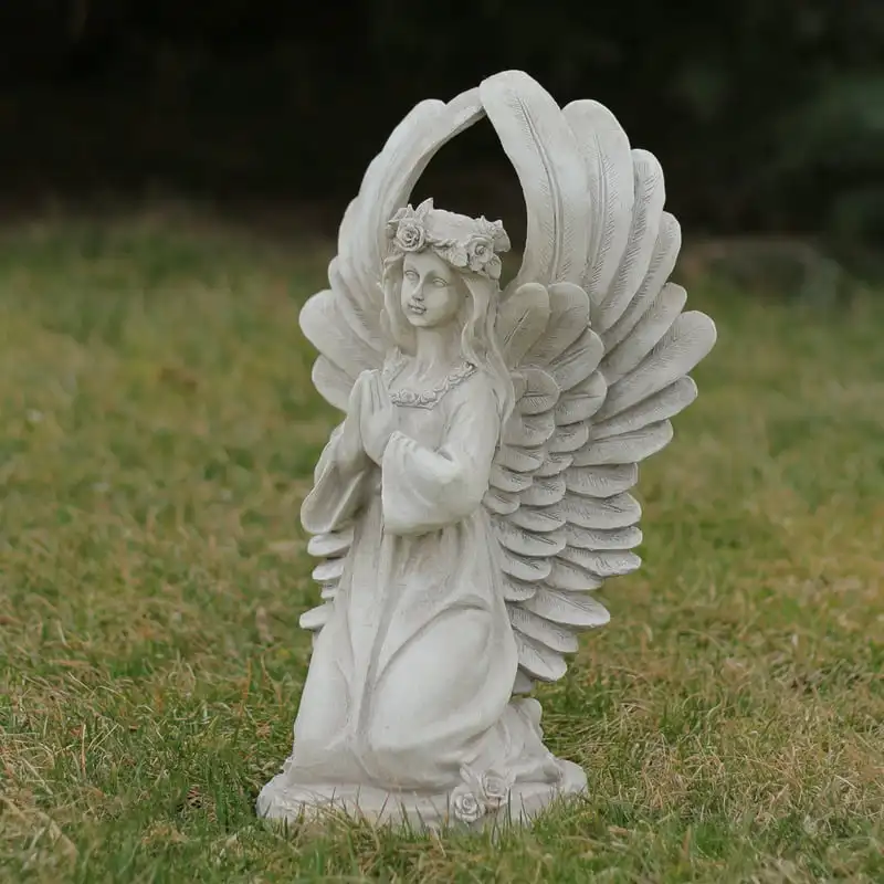 

Angel Kneeling in Prayer Outdoor Garden Statue Resin flatbacks Decoden cream Beach decor Flatback resin Labyrinth Astronaut Sonn