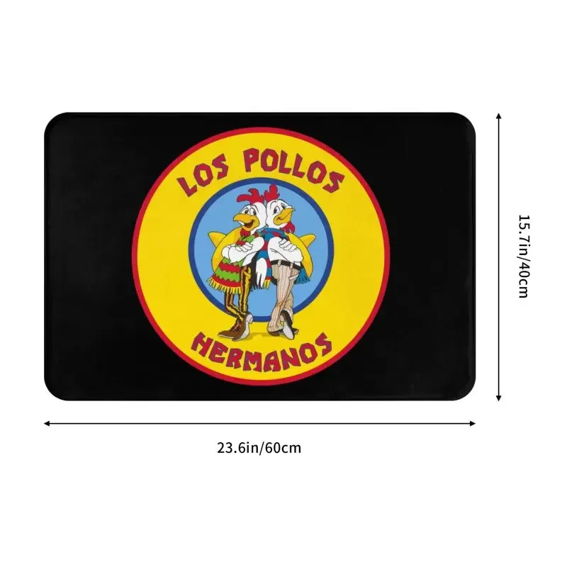 Breaking Bad Los Pollos Hermanos Doormat Anti-Slip Kitchen Bathroom Mat Chicken Brothers Carpet Toilet Floor Door Entrance Rug 3