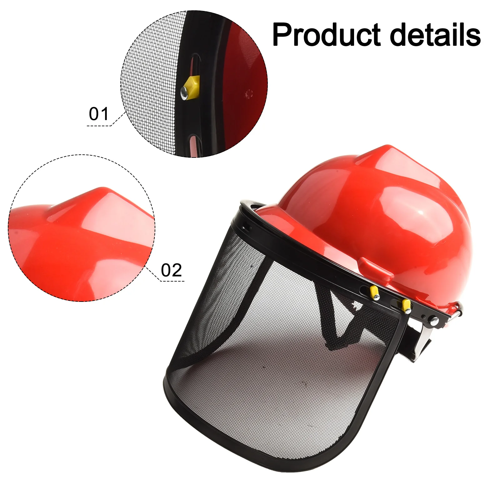 Helmet Safety Netz Plastic+Mesh Trimmer Working Brushcutter Chainsaw Face Mesh For Lawn Mower Outdoors Protect