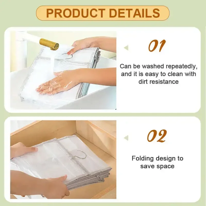 Description Picture 4 of itemLayered Hanging Organizers Wardrobe Organizer Clothes Clothing Storage Pants Hanger Family Dormitory Home Organization Garden