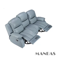 MINGDIBAO Manual / Electric Recliner Sofa Genuine Leather Couch for Livingroom Theater Seat Cinema Recliner Multifunctional Sofa 3