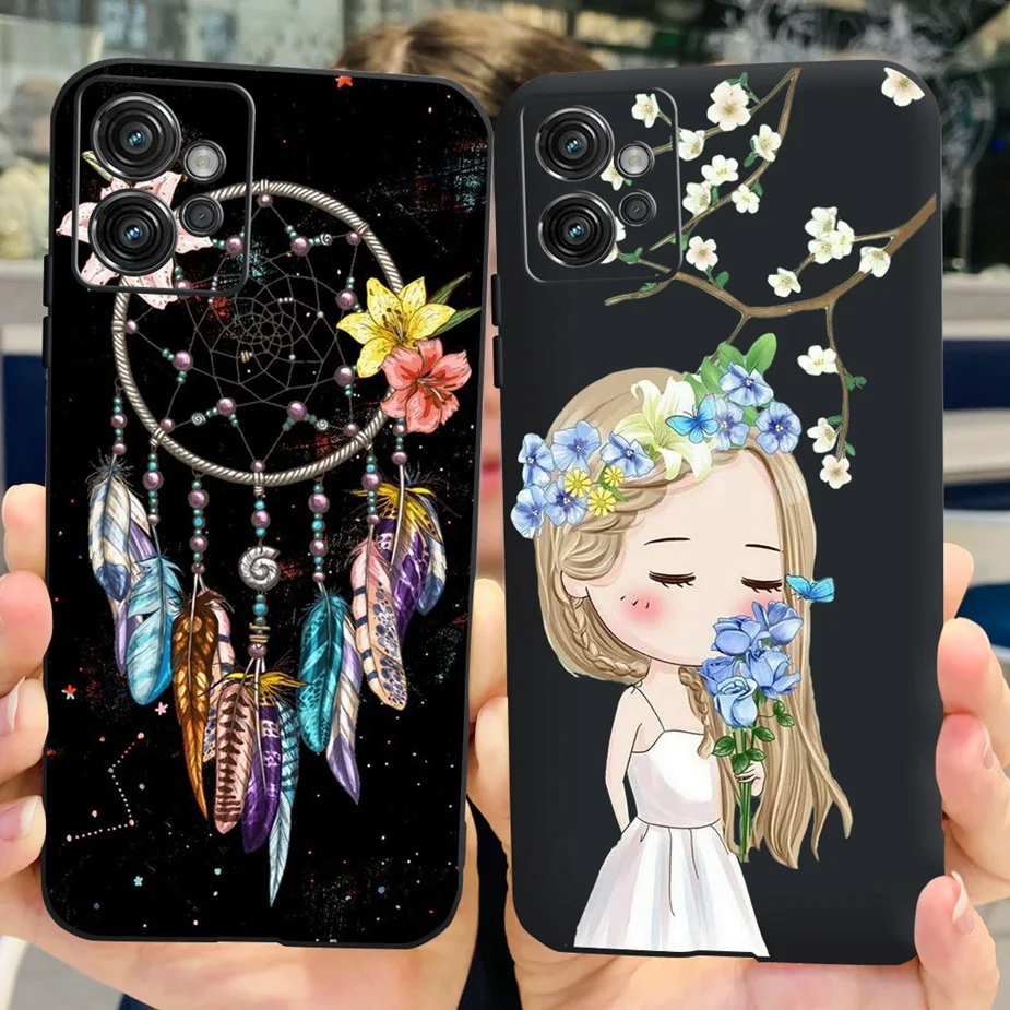 Cute Cat Butterfly Soft Silicone Phone Case, 6.5'' Coque