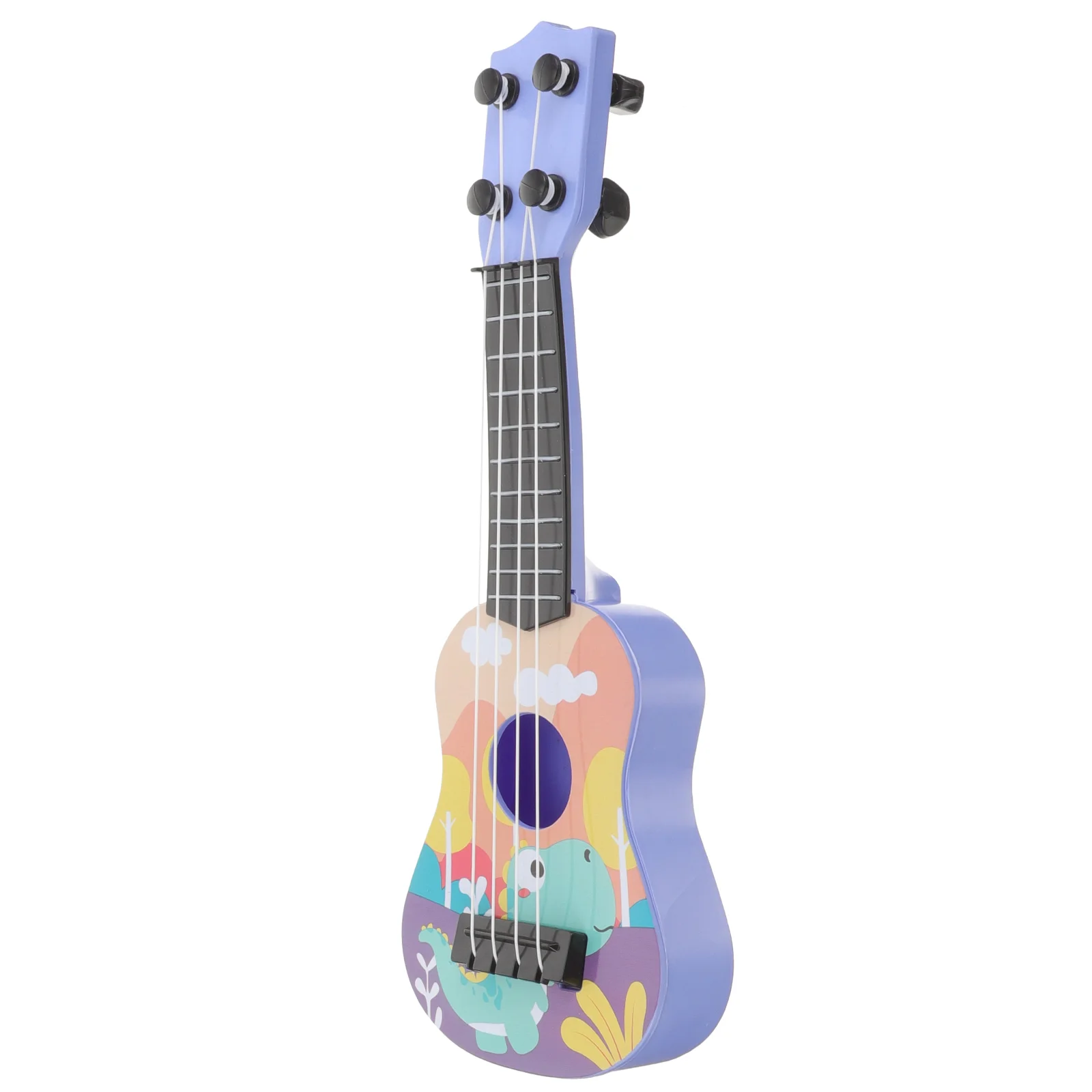

Guitars For Children Plastic Guitar Toy Lovely Toddler Kids Mini Ukulele Educational Acoustic Miniature for Model Animal