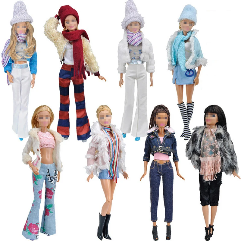 Mix One Set Doll Dress Fashion Casual Clothing Model Outfit Daily Wear For 1/6 BJD Baby Girl Accessories Toys |