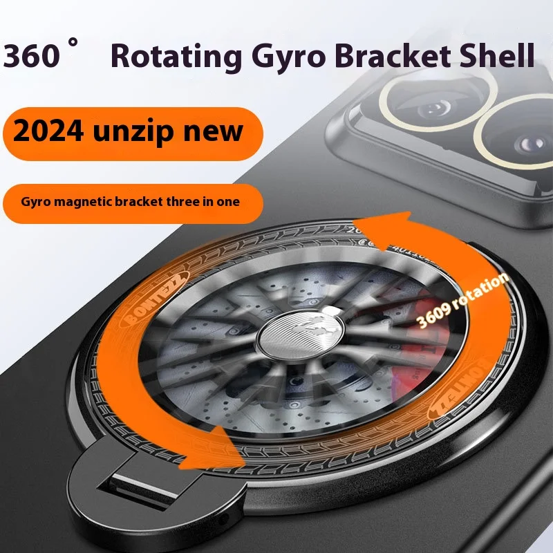 Magnetic Suction Rotating Decompression For Xiaomi 14 14Pro Redmi K70 K70Pro Anti Drop And Shock-absorbing Protective Case